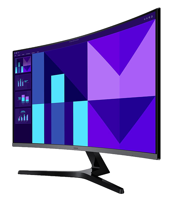SAMSUNG 32" CURVE (16:9) FHD VA MONITOR, D-SUB, HDMI, VESA, 3YR