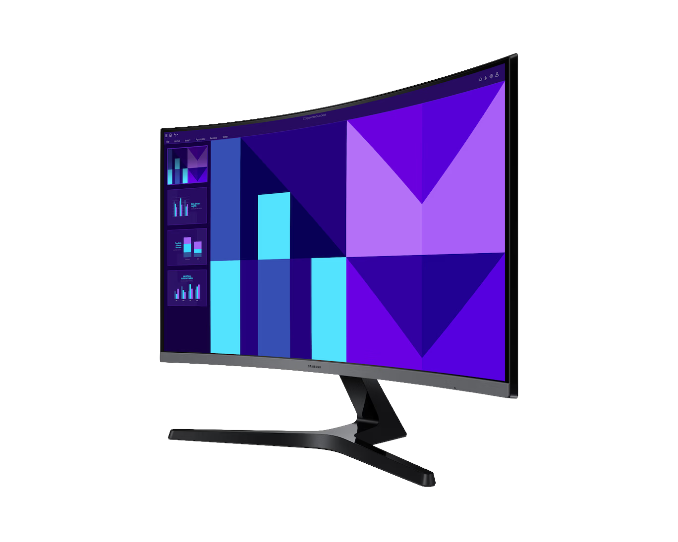 SAMSUNG 27" CURVE (16:9) FHD VA MONITOR, D-SUB, HDMI, VESA, 3YR