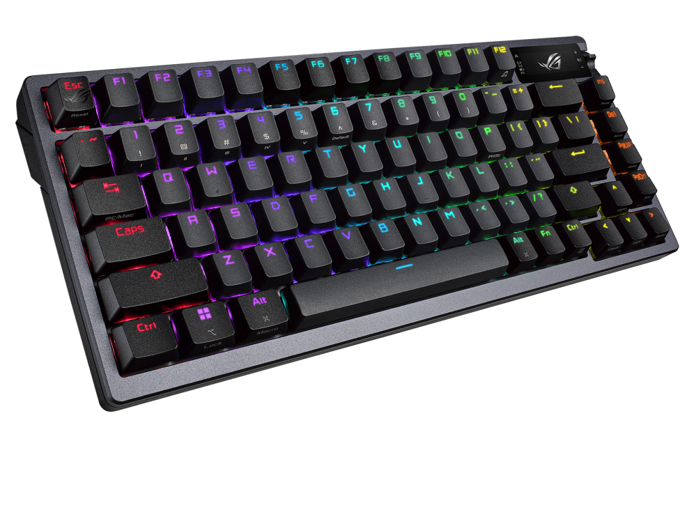 ASUS ROG Azoth BLACK PBT Custom Wireless 75 Pre-Lubed Gaming Keyboard