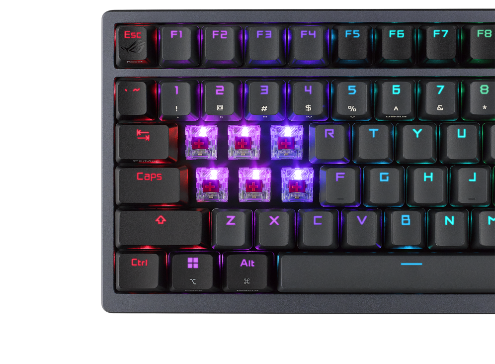 ASUS ROG Azoth BLACK PBT Custom Wireless 75 Pre-Lubed Gaming Keyboard