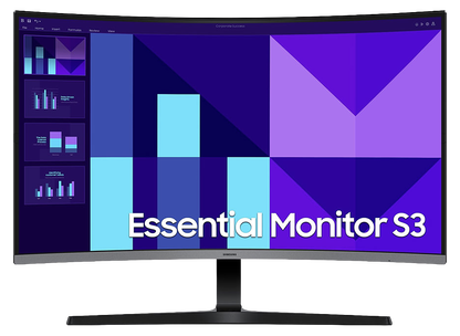 SAMSUNG 32" CURVE (16:9) FHD VA MONITOR, D-SUB, HDMI, VESA, 3YR