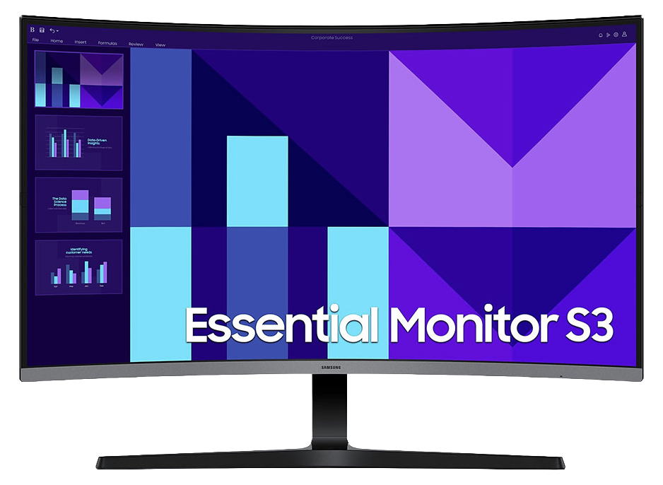 SAMSUNG 32" CURVE (16:9) FHD VA MONITOR, D-SUB, HDMI, VESA, 3YR