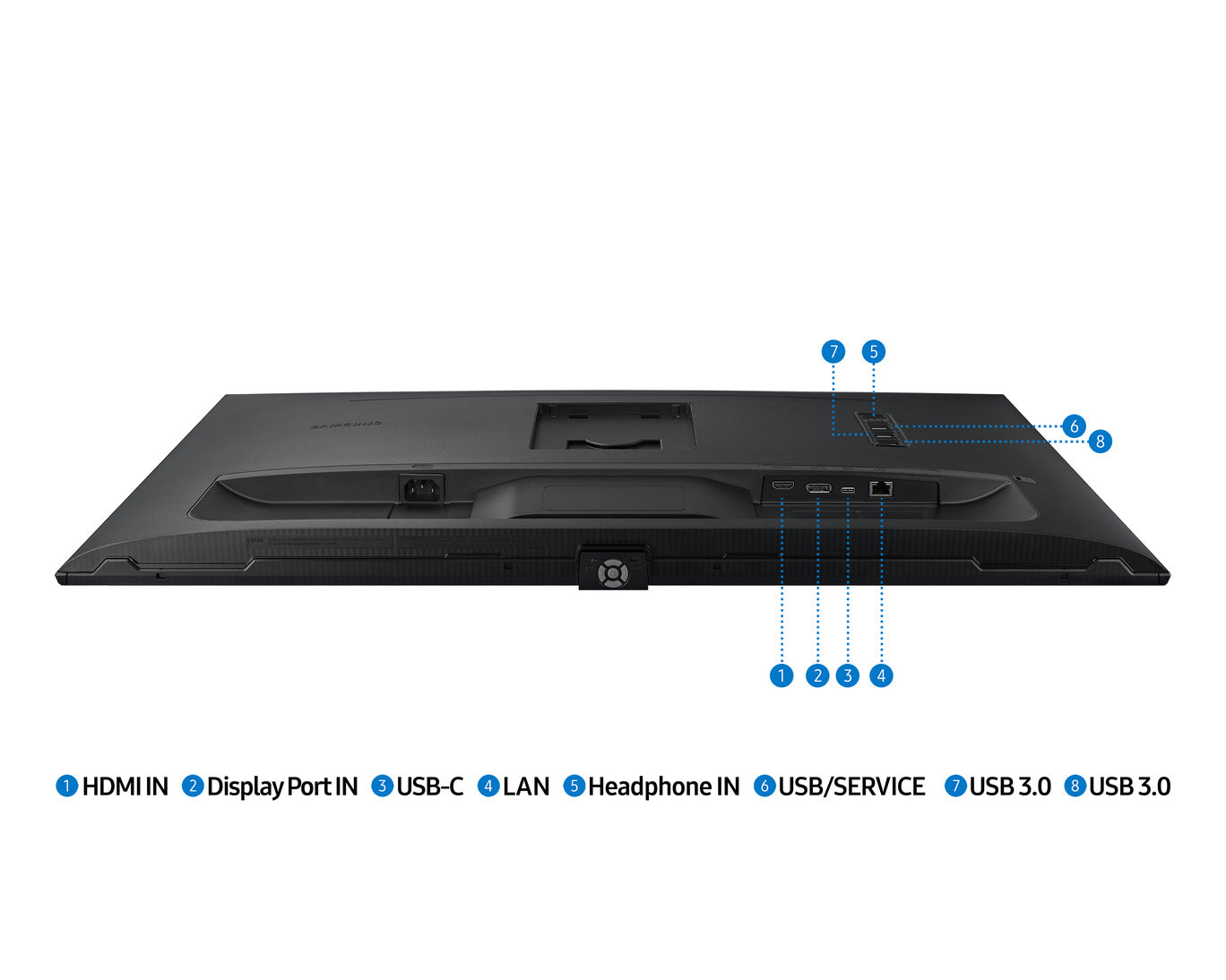 SAMSUNG 32" (16:9) UHD IPS MONITOR, DP, HDMI, HDR600, USB-C, USB(3),LAN, H/ADJ, VESA, 3YR