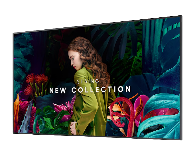 SAMSUNG (QBC) PRO DISPLAY, 85" UHD, 350NITS, HDMI(2), LAN/WIFI, SPK, PORT/LAND, 16H/7D, 3Y