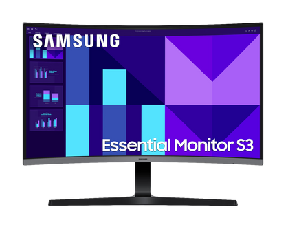 SAMSUNG 27" CURVE (16:9) FHD VA MONITOR, D-SUB, HDMI, VESA, 3YR