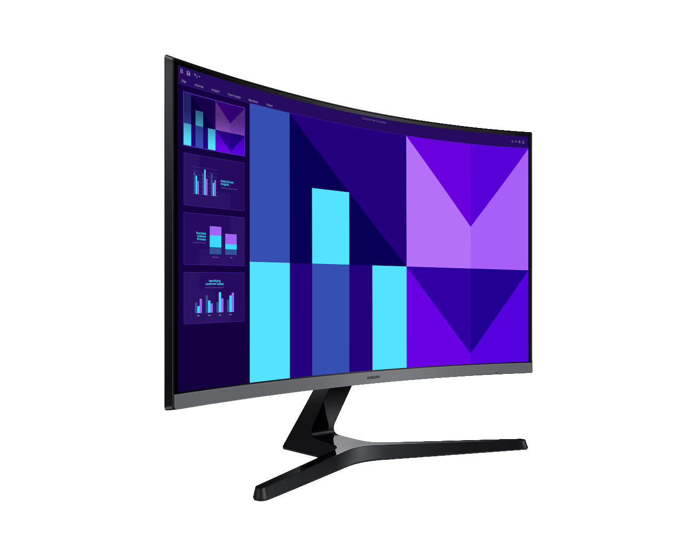 SAMSUNG 27" CURVE (16:9) FHD VA MONITOR, D-SUB, HDMI, VESA, 3YR