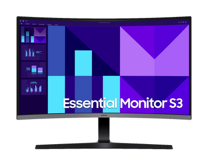 SAMSUNG 27" CURVE (16:9) FHD VA MONITOR, D-SUB, HDMI, VESA, 3YR