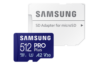 512GB PRO Plus Micro SD Memory Card /w Adapter