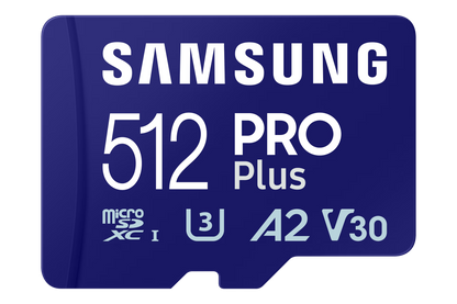 512GB PRO Plus Micro SD Memory Card /w Adapter