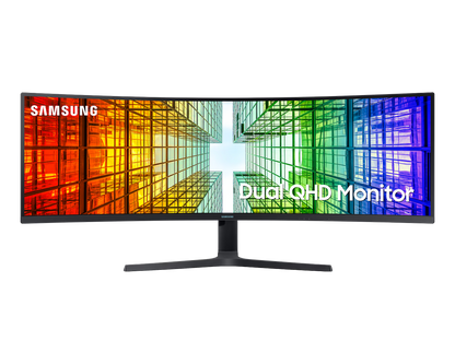 SAMSUNG 49" CURVE (32:9) DQHD VA MONITOR, DP, HDMI(2), USB-C, USB(3), LAN, H/ADJ, VESA, 3Y