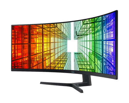 SAMSUNG 49" CURVE (32:9) DQHD VA MONITOR, DP, HDMI(2), USB-C, USB(3), LAN, H/ADJ, VESA, 3Y