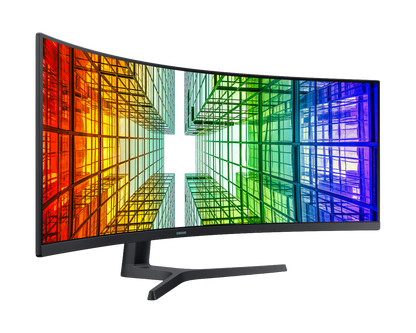 SAMSUNG 49" CURVE (32:9) DQHD VA MONITOR, DP, HDMI(2), USB-C, USB(3), LAN, H/ADJ, VESA, 3Y