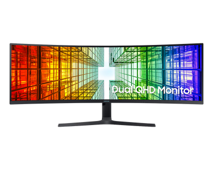 SAMSUNG 49" CURVE (32:9) DQHD VA MONITOR, DP, HDMI(2), USB-C, USB(3), LAN, H/ADJ, VESA, 3Y