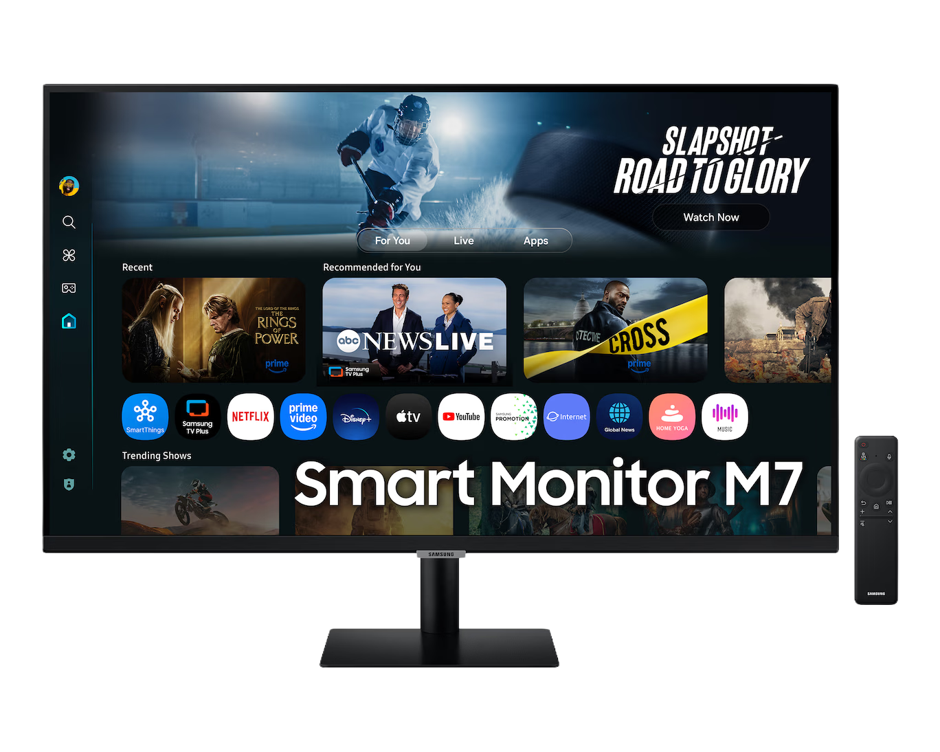 SAMSUNG 32" (16:9) M7 4K UHD SMART MONITOR,  HDMI(2), USB-C, USB(3), BT,WIFI, VESA, 3YR