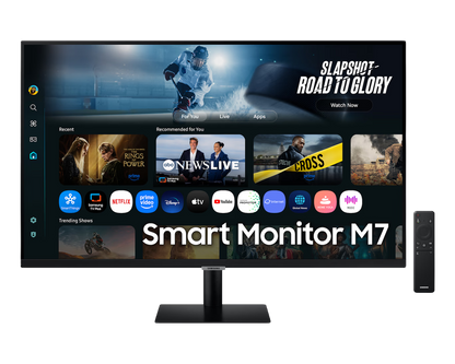 SAMSUNG 32" (16:9) M7 4K UHD SMART MONITOR,  HDMI(2), USB-C, USB(3), BT,WIFI, VESA, 3YR