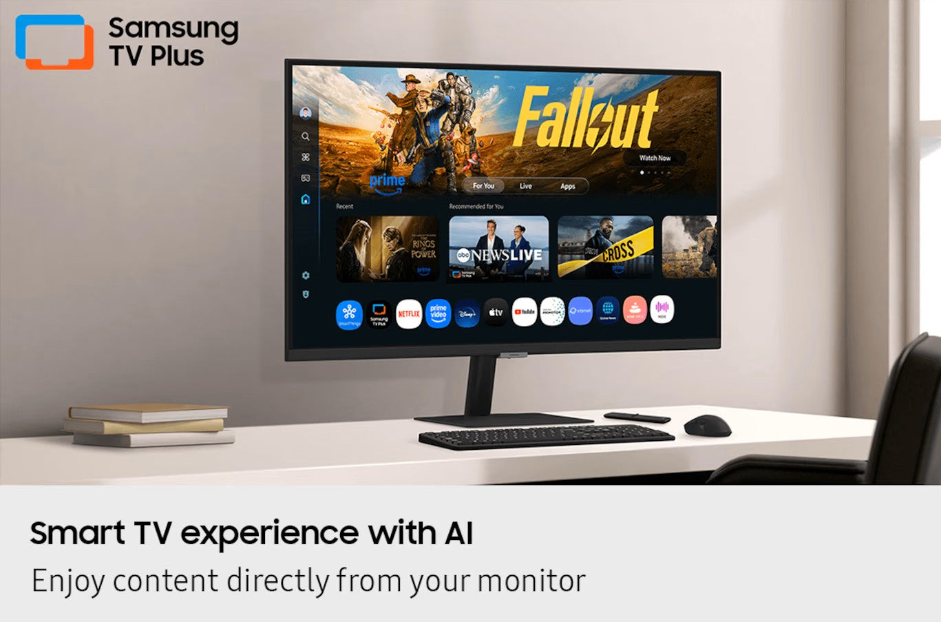 SAMSUNG 32" (16:9) M7 4K UHD SMART MONITOR,  HDMI(2), USB-C, USB(3), BT,WIFI, VESA, 3YR