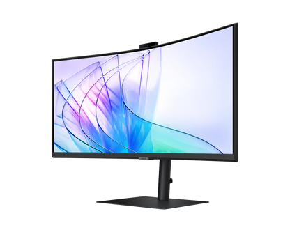 SAMSUNG 34" CURVE (21:9) WQHD VA MONITOR, DP, HDMI, USB-C, USB(2), LAN, KVM, WEBCAM, 3YR