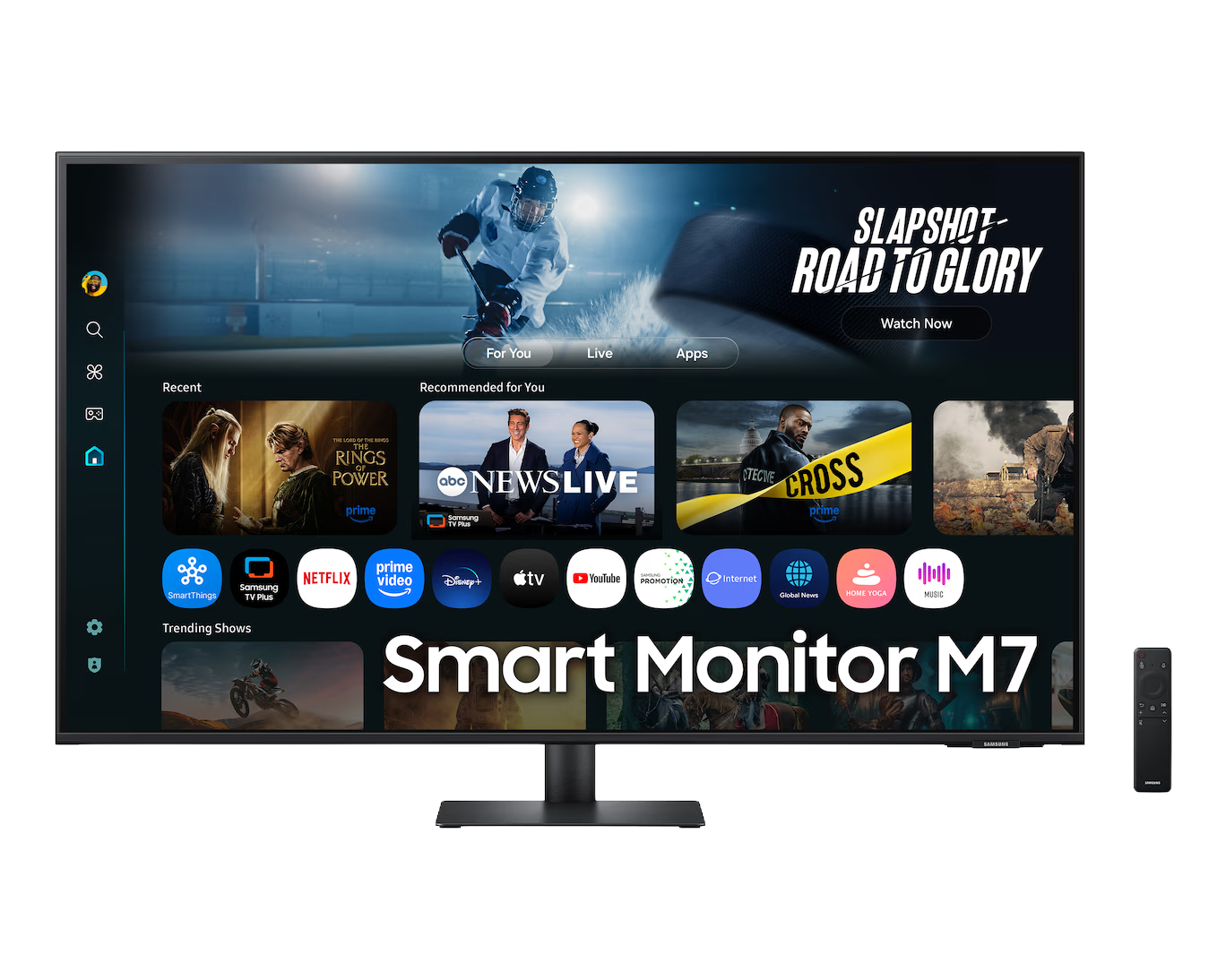 SAMSUNG 43" (16:9) M7 4K UHD SMART MONITOR,  HDMI(2), USB-C, USB(3), BT,WIFI, VESA, 3YR