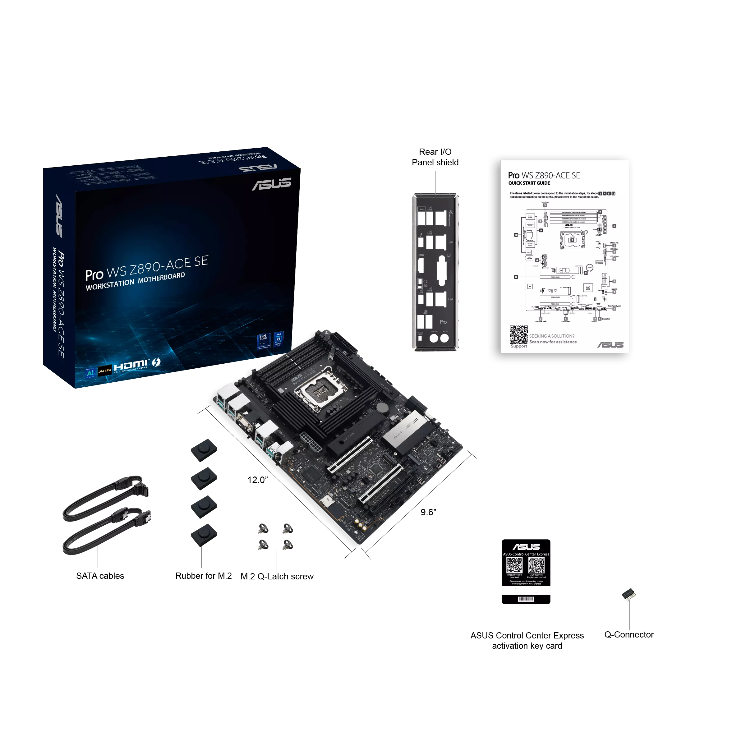Intel Z890 LGA1851 ATX workstation motherboard