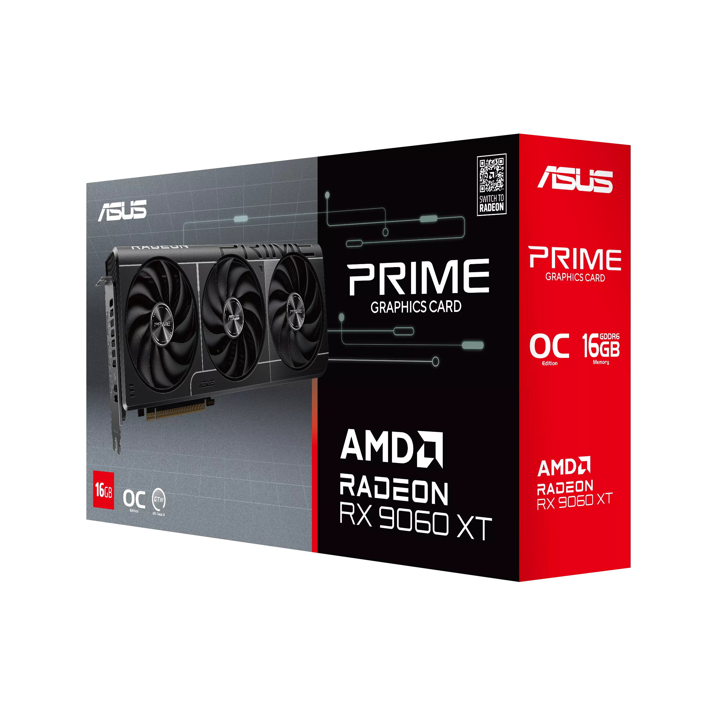 ASUS Prime Radeon RX 9060 XT OC Edition 16GB