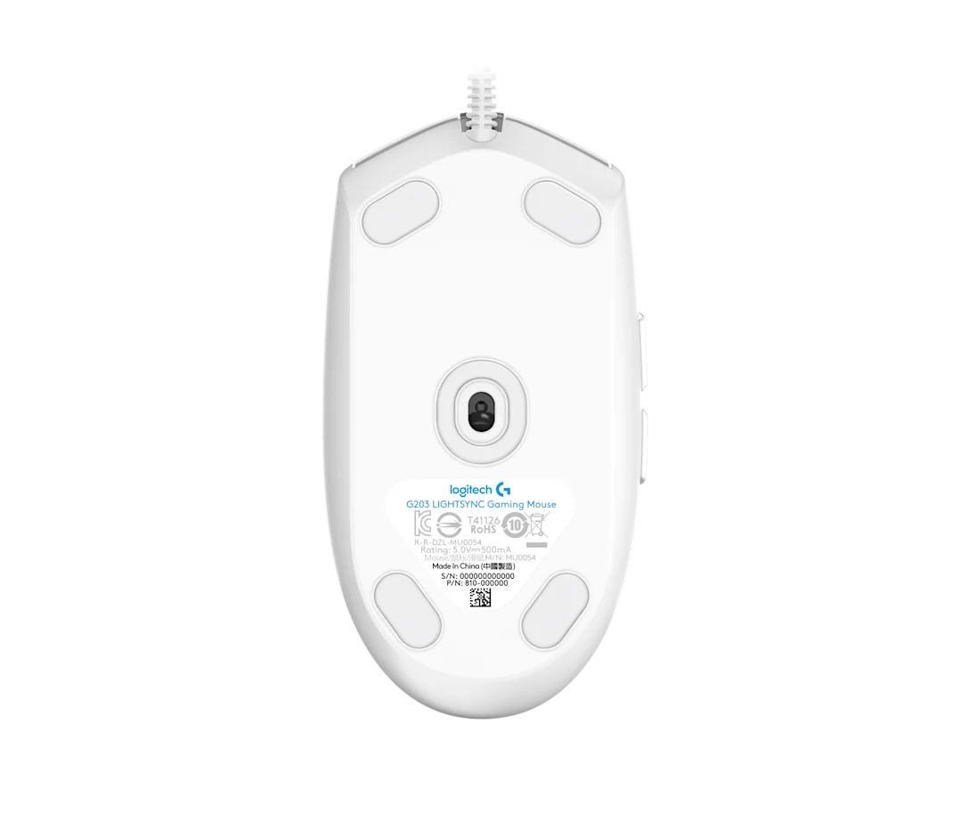 G203 LIGHTSYNC GAMING MOUSE - WHITE