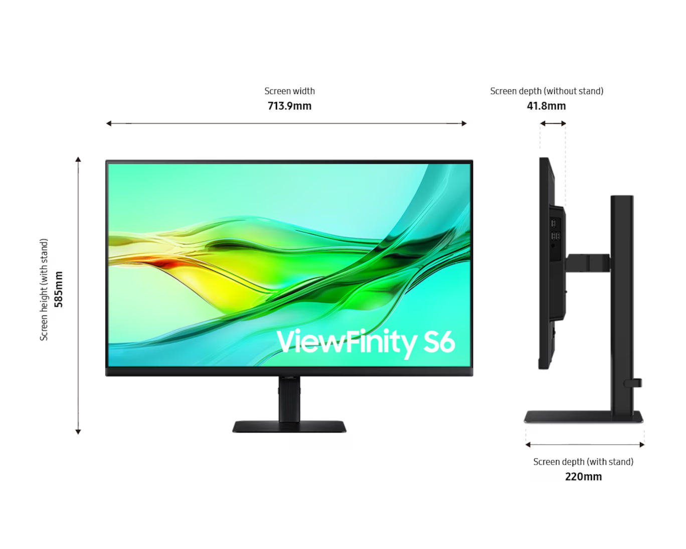SAMSUNG 24" (16:9) QHD IPS MONITOR, DP, HDMI, HDR10, USB-C, USB, LAN, KVM, H/ADJ, VESA, 3Y