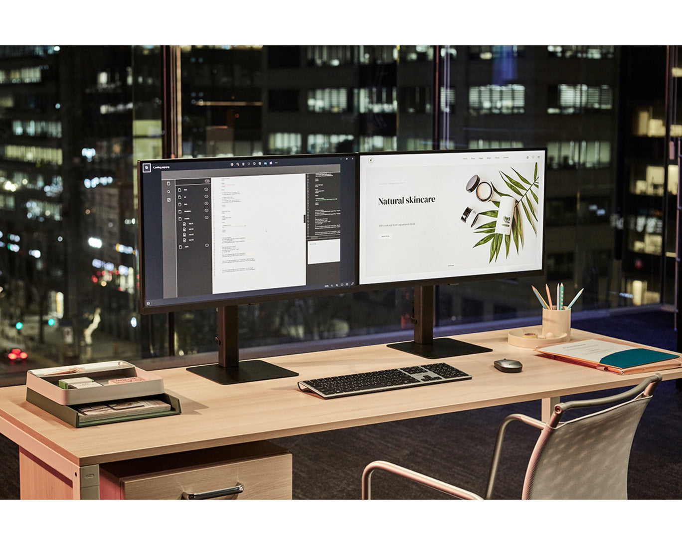 SAMSUNG 24" (16:9) QHD IPS MONITOR, DP, HDMI, HDR10, USB-C, USB, LAN, KVM, H/ADJ, VESA, 3Y