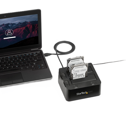 USB 3.0 to Dual 2.5/3.5in SATA Hard Drive Docking Station